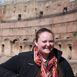 Study abroad student Laurieanne Wickens in Rome