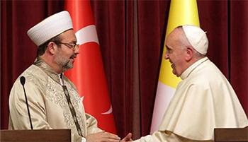 Pope Francis and Grand Mufti Rahmi Yaran